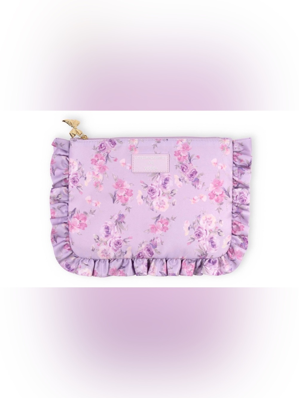 NWT Love Shack Fancy X Target Yoobi Blooming Heirloim Pencil Case Hibiscus💜